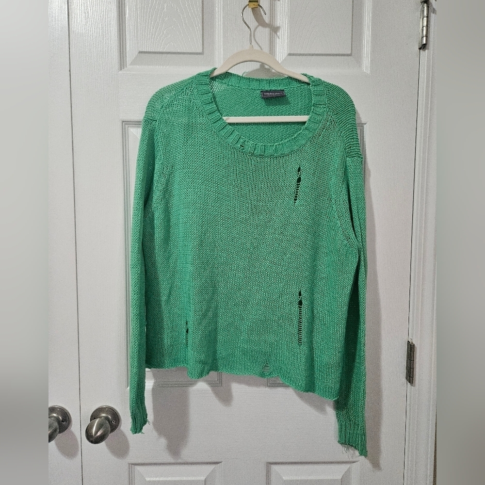 Wooden Ships Distressed Sweater S/M